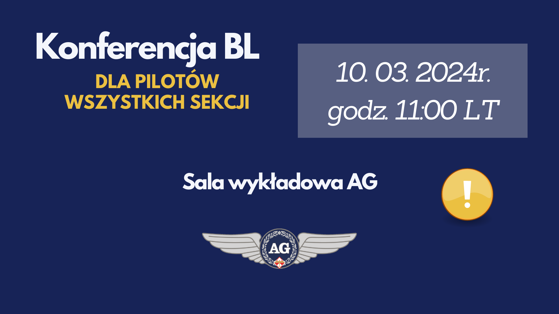 Konferencja BL dla PILOTÓW